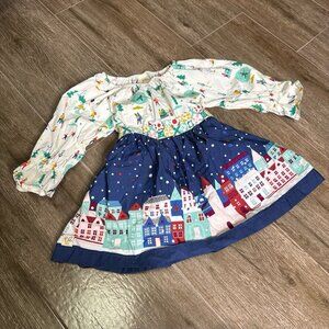 Wild Flowers Girls Christmas Holiday Dress Red Size 6